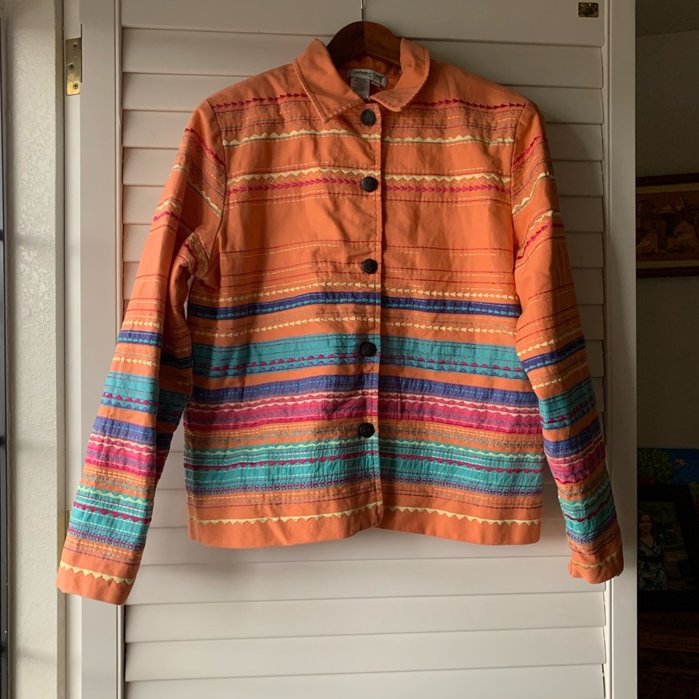 Coldwater Creek embroidered jacket